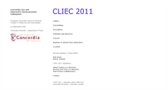Desktop Screenshot of cliec2011.hexagram.ca